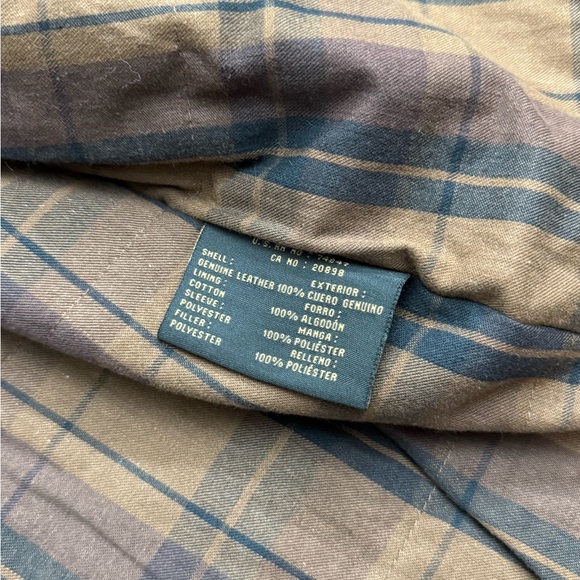 90s Dockers Genuine Leather Jacket with Quilt Lining - Picture 5 of 7